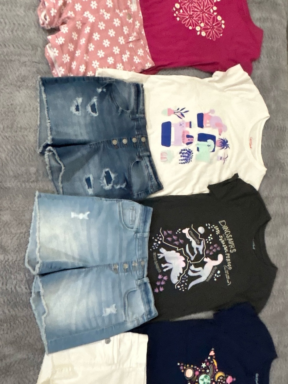 Bundle of Cat & Jack Short Sleeve T-shirts with Shorts of various brands NWOT - Picture 2 of 14